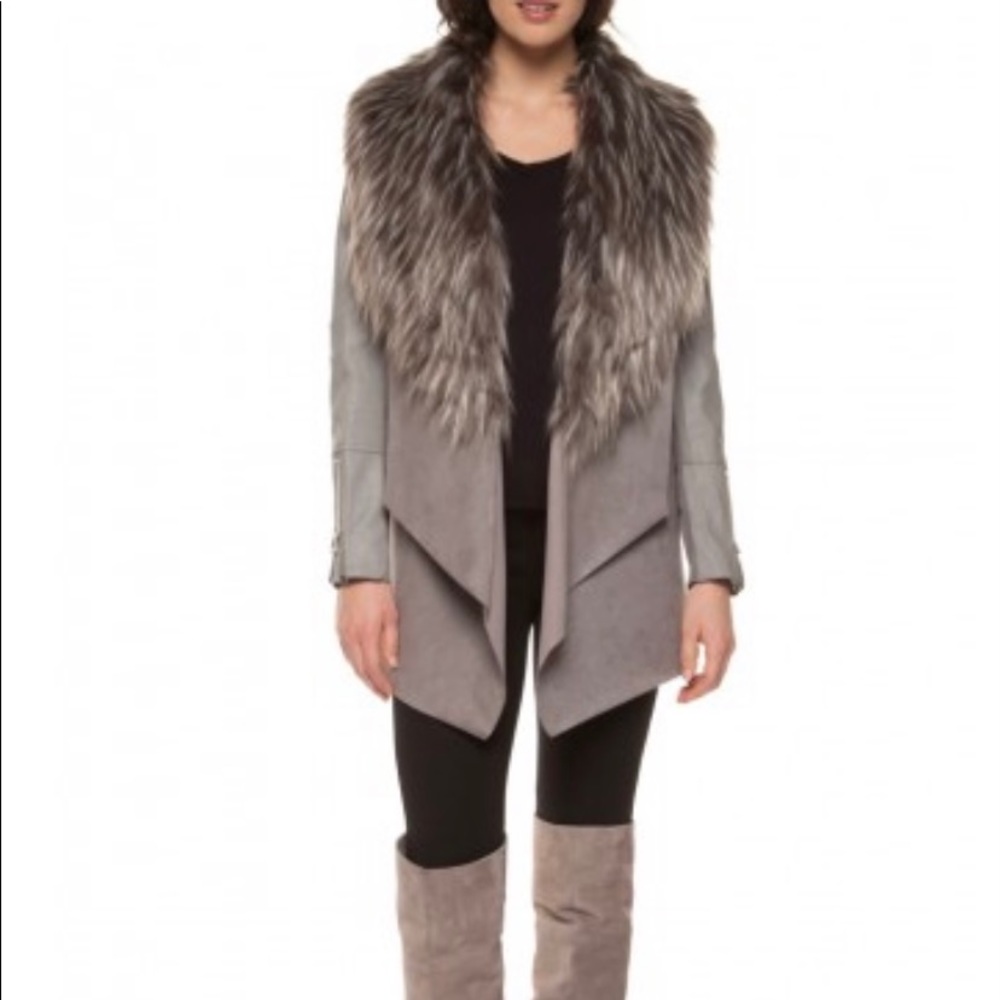Black Tape Faux suede jacket